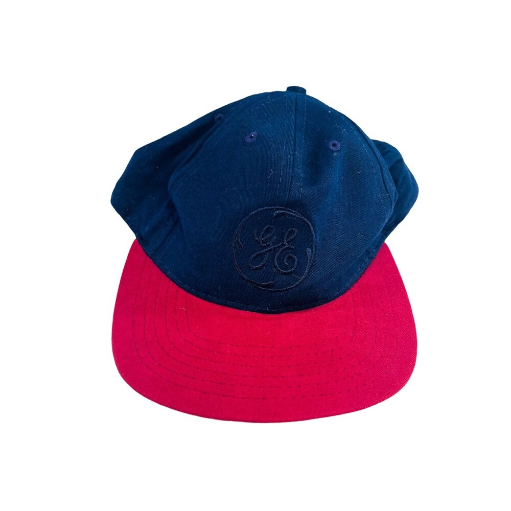 Vintage General Electric GE Patch Snapback Trucker Hat Cap USA Adjustable